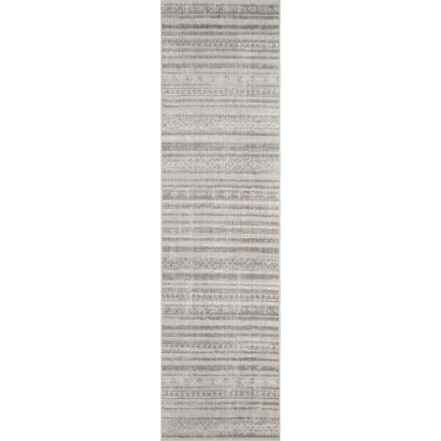 Desire Rugs Maia Grey Motif Non Slip Rug 60 x 220cm - Wilko - image 1