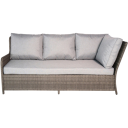 RayGar Verona 7 Seater Rattan Garden Corner Lounge Set - Grey - Wilko - thumbnail 4