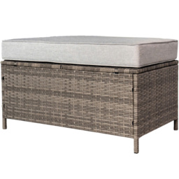 RayGar Verona 7 Seater Rattan Garden Corner Lounge Set - Grey - Wilko - thumbnail 6