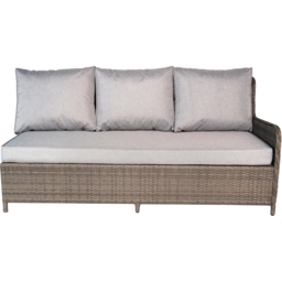 RayGar Verona 7 Seater Rattan Garden Corner Lounge Set - Grey - Wilko - thumbnail 5