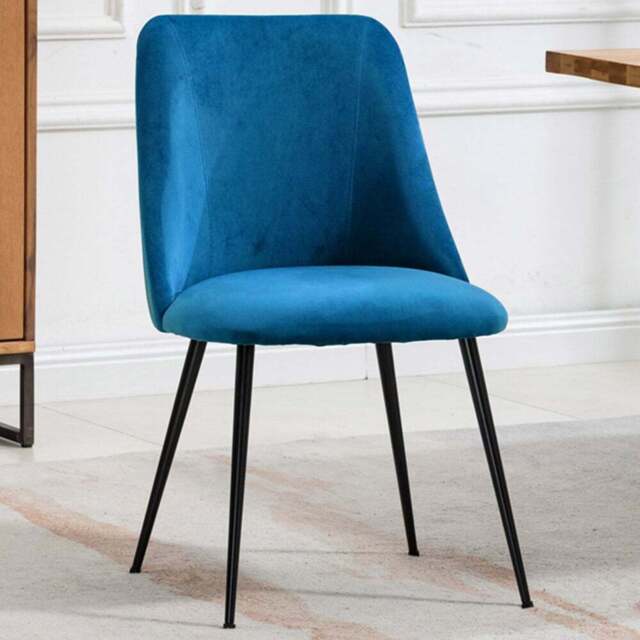 Artemis Home Morandi Set of 2 Blue Velvet Dining Chair - Wilko - image 1