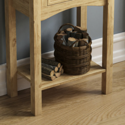 VIDA DESIGNS Corona Single Drawer Pine Console Table - Size: 31 x 50 x 70cm - Brown - Wilko - thumbnail 7