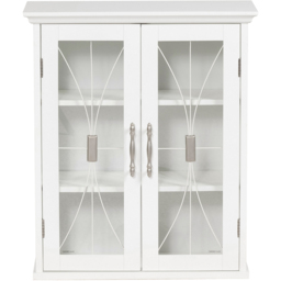 Teamson Home Delaney 2 Door White Removable Wooden Wall Cabinet - Size: 61.0 x 52.1 x 21.6cm - Wilko - thumbnail 3