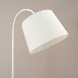 ValueLights Crowther Single Shelf Light Wood Fabric Shade Table Tripod LED Floor Lamp - Size: 167 x 43 x 43cm - Cream - Wilko - thumbnail 5