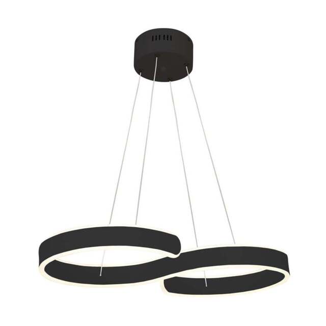 Milagro Infinity Black Pendant Lamp 60W 230V - Size: 30 x 60 x 100cm - Wilko - image 1