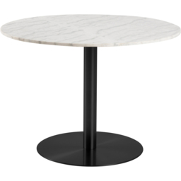 Florence Corby Marble Round 4 Seater Dining Table White and Black - Furniture To Go - Wilko - thumbnail 3