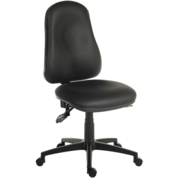 Teknik Black PU Ergonomic Office Chair - Size: 109 x 50 x 47cm - Teknik Office - Wilko - thumbnail 3