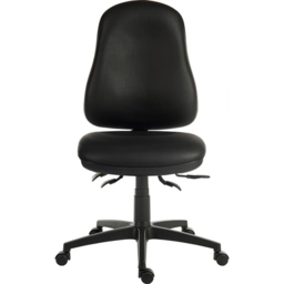 Teknik Black PU Ergonomic Office Chair - Size: 109 x 50 x 47cm - Teknik Office - Wilko - thumbnail 4