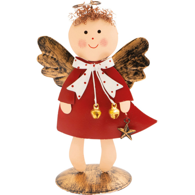 St Helens Red Coat Metal Angel Ornament - Size: 170 x 97 x 67cm - Wilko - image 1