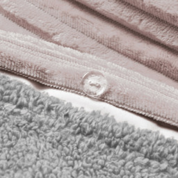 Velosso Single Blush Plush Cord Duvet Set - Pink - Wilko - thumbnail 4