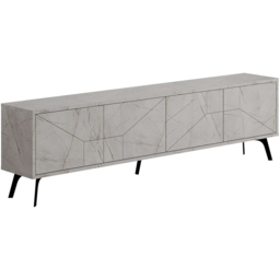 Decortie Dune 4 Door Gold Marble Effect TV Stand - Wilko - thumbnail 3