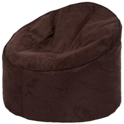 Kaikoo Brown Brushed Faux Suede Bean Bag Chair - Wilko - thumbnail 3