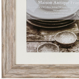 Maison Antique Photo Frame 16 x 12 inch - Size: Multi - Cream - The Port. Co Gallery - Wilko - thumbnail 6