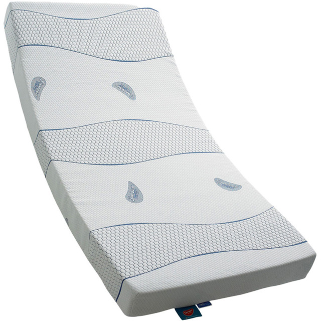 Sareer Matrah Small Single Cool Blue Memory Foam Mattress - White - Wilko - image 1