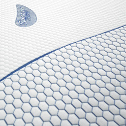 Sareer Matrah Small Single Cool Blue Memory Foam Mattress - White - Wilko - thumbnail 4
