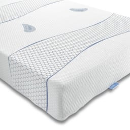 Sareer Matrah Small Single Cool Blue Memory Foam Mattress - White - Wilko - thumbnail 3