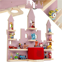tectake 10 Shelf Pink Princess Palace Magnetic Floating Shelf - Size: 58 x 59 x 15.5cm - Wilko - thumbnail 3