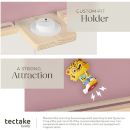 tectake 10 Shelf Pink Princess Palace Magnetic Floating Shelf - Size: 58 x 59 x 15.5cm - Wilko - thumbnail 5