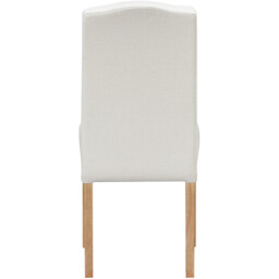 Pair of Avesbury Buttoned Dining Chairs Cream - Wilko - thumbnail 6