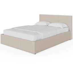 GFW Double Natural Hopsack Fabric End Lift Ottoman Bed with Memory Pocket Spring Mattress - Wilko - thumbnail 4