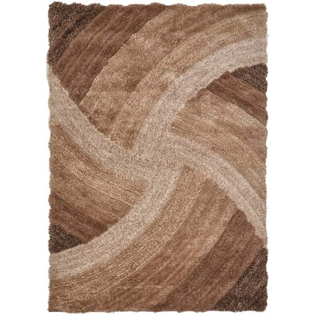 DS Living Stella Brown Ultra Plush Rug 160 x 230cm - Wilko - image 1