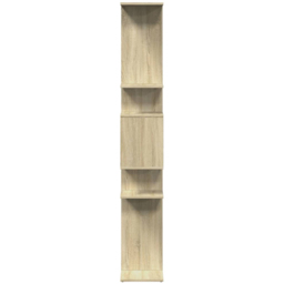 vidaXL 9 Shelf Sonoma Oak Bookcase - Size: 188 x 29 x 92cm - Brown - Wilko - thumbnail 7