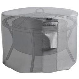 VonHaus Round Fire Pit Cover - Size: 60 x 80 x 80cm - Grey - Wilko - thumbnail 1