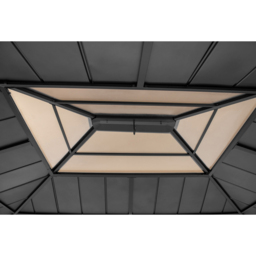 Sunjoy Bruri 3.93 x 3.35m Anthracite Cedar Wood Gazebo - Black - Wilko - thumbnail 4