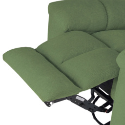 Living and Home Green Chenille Electric Swivel Recliner Chair with USB Charging - Size: 105 x 102 x 150cm - Wilko - thumbnail 7