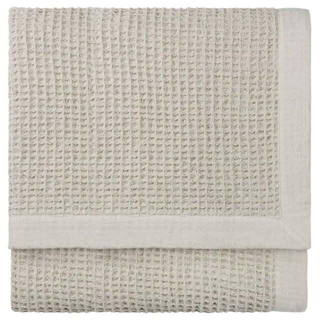 Yard Canopy Taupe Waffle Throw 240 x 260cm - Size: 260 x 240cm - Grey - Yard Living - Wilko - image 1