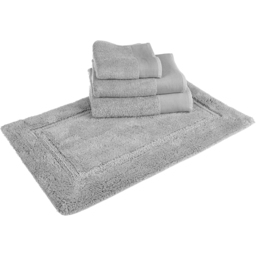 Allure Bath Fashions Marlborough Silver Grey Bamboo Cotton Non-Slip Bath Mat 50 x 80cm - Wilko - thumbnail 4