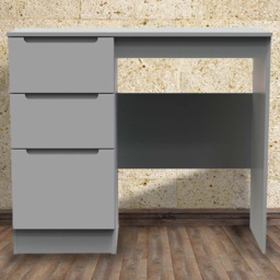 Crowndale Milan 3 Drawer Dusk Grey Dressing Table - Size: 40 x 93 x 79cm - Wilko