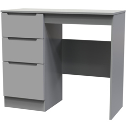Crowndale Milan 3 Drawer Dusk Grey Dressing Table - Size: 40 x 93 x 79cm - Wilko - thumbnail 5