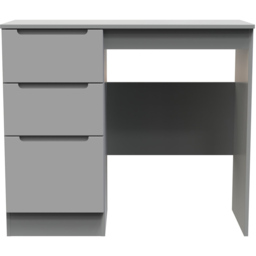 Crowndale Milan 3 Drawer Dusk Grey Dressing Table - Size: 40 x 93 x 79cm - Wilko - thumbnail 3