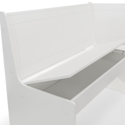 Julian Bowen Newport 5 Seater Corner Dining Set with Storage Bench Surf White - Wilko - thumbnail 6