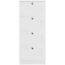 FWStyle Artus 4 Drawer White Panelled Chest of Drawers - Wilko - thumbnail 6