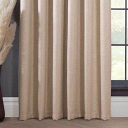 Winslow Stripe Eyelet Blackout CurtainsNatural229cm - Divante - Wilko - thumbnail 7