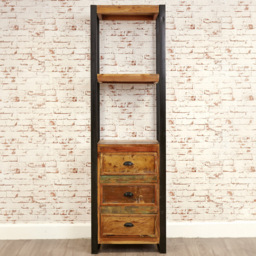 Baumhaus Urban Chic 3 Drawer 2 Shelf Alcove Bookcase - Multi - Wilko - thumbnail 4