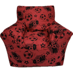 Kaikoo Goal Print Funzee Bean Bag Chair - Red - Wilko - thumbnail 4