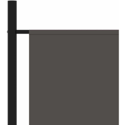 vidaXL Anthracite 3 Panel Room Divider 260 x 180cm - Size: 3 Panels - Grey - Wilko - thumbnail 5