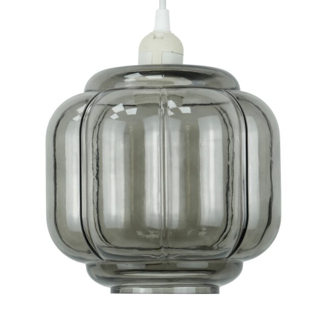 Nayeli Glass Pendant Grey - Wilko - image 1