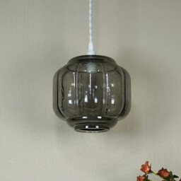 Nayeli Glass Pendant Grey - Wilko - thumbnail 4