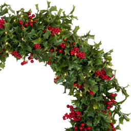 Large Red Berry and Holly Wreath - Wilko - thumbnail 5