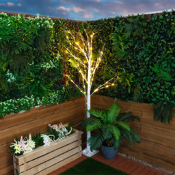 St Helens Indoor and Outdoor LED Light Birch Tree 120 x 70cm - Size: 4ft - White - Wilko - thumbnail 3