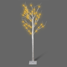 St Helens Indoor and Outdoor LED Light Birch Tree 120 x 70cm - Size: 4ft - White - Wilko - thumbnail 4