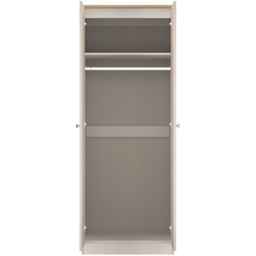 Crowndale Sussex 2 Door Kashmir Ash and Bardolino Oak Tall Wardrobe Ready Assembled - Kashmir Ash & Bardolino Oak - Wilko - thumbnail 6