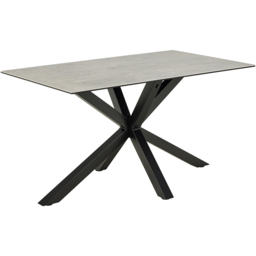 Furniture To Go Heaven 4 Seater Ceramic Grey Top Dining Table - Size: 75.5 x 135 x 80cm - Multi - Wilko - thumbnail 4