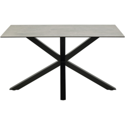 Furniture To Go Heaven 4 Seater Ceramic Grey Top Dining Table - Size: 75.5 x 135 x 80cm - Multi - Wilko - thumbnail 3