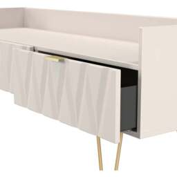 Crowndale Diamond 2 Drawer Kashmir Matt Wide TV Unit Ready Assembled - Size: 50 x 128 x 39cm - Wilko - thumbnail 7