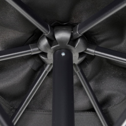 Outsunny Black Push Open Parasol 2m - Wilko - thumbnail 4